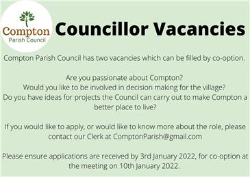  - Councillor Vacancy