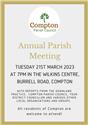Annual Parish Meeting 21st March 2023